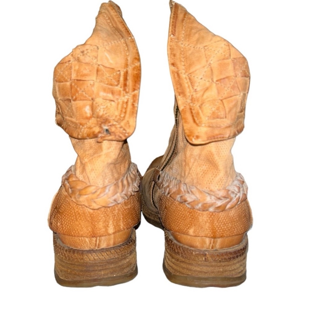 AS 98 Springer Slouchy Tan Leather Ankle Boot Size 40/ US Women’s 9 - Picture 9 of 16